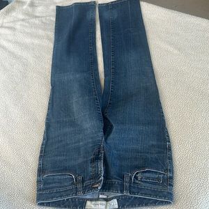 Loft jeans. Dark, blue jeans, slim, boot, loft, Ann Taylor, size 6. 99% cotton